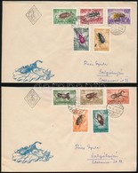 1954 Rovarokk Sor 2 Db  FDC-n - Otros & Sin Clasificación