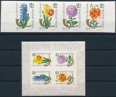 ** 1963 Bélyegnap Vágott Négyescsík + Vágott Blokk / Mi 1967-1970 Imperforate Stripe Of 4 + Mi 39 Block - Autres & Non Classés