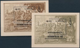 ** 1992 Bélyegnap MINTA Blokk + 2 Db Ajándék Blokk, Az Egyik Postatiszta A Másik Emléklapon Alkalmi Bélyegzéssel (26.800 - Autres & Non Classés