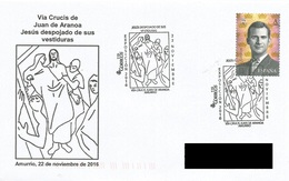 SPAIN. POSTMARK VIA CRUCIS JUAN DE ARANOA "JESUS REMOVED OF HIS DRESSES". AMURRIO. 2016 - Andere & Zonder Classificatie