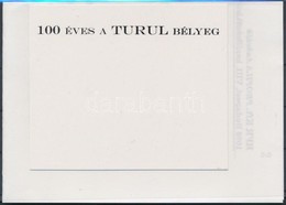 ** 2000 100 éves A Turul Bélyeg I. Emlékív Felülnyomatának Karton Próbanyomata + Tanúsítvány - Sonstige & Ohne Zuordnung