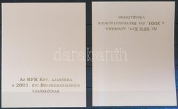 ** 2000/49 2001 évi Bélyegkatalógus Emlékív Hátoldali Felülnyomással + Fordított Hátoldali Felülnyomással - Otros & Sin Clasificación