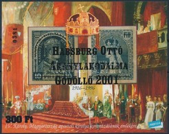 ** 2001/24 Habsburg Ottó Aranylakodalma Emlékív Hátoldalán Kihúzva A Felirat - Sonstige & Ohne Zuordnung