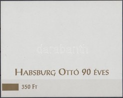 2002/46 Habsburg Ottó 90 éves Emlékív Felülnyomatának Karton Próbanyomata + Tanúsítvány - Sonstige & Ohne Zuordnung