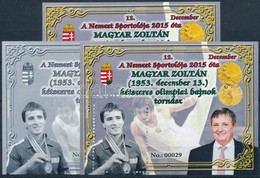 ** 2019 12. A Nemzet Sportolója Magyar Zoltán Tornász 3 Db-os Emlékív Garnitúra (32 Pld.) No.: 00029 - Sonstige & Ohne Zuordnung