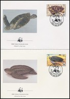 1983 WWF: Teknősök Sor Mi 541 A-544 A 4 Db FDC-n - Autres & Non Classés