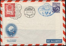 1956 Ballon Posta Címzetlen Boríték - Otros & Sin Clasificación