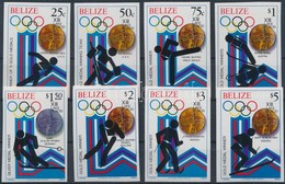 ** 1980 Téli Olimpiai érmesek Vágott Sor Mi 501-508 B - Altri & Non Classificati