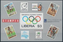 ** 1988 Nyári Olimpia: Szöul Vágott Blokk Mi 114 - Otros & Sin Clasificación