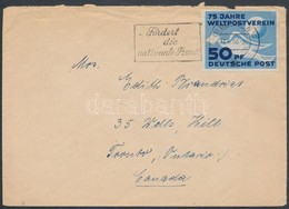 1950 Levél UPU Bélyeggel Kanadába / Cover To Canada - Otros & Sin Clasificación