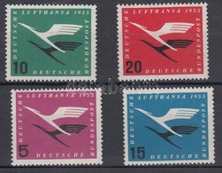 ** 1955 Lufthansa Sor Mi 205-208 (Mi EUR 30.-) - Autres & Non Classés