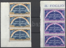 ** 1953 4 éves A NATO ívsarki Sor Hármas Csíkban Mi 896-897 - Autres & Non Classés