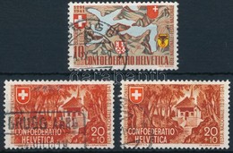 O 1941 Pro Patria Sor + Színváltozat Mi 396-397a + 397b - Sonstige & Ohne Zuordnung