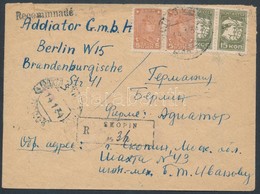 1934 Ajánlott Levél Berlinbe / Registered Cover To Berlin - Otros & Sin Clasificación