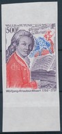 ** 1991 Wolfgang Amadeus Mozart ívszéli Vágott Bélyeg Mi 603 - Autres & Non Classés