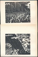 Frans Masereel (1889-1972): Jelenetek. 5 Db Fametszet, Papír, Jelzett A Metszeten, 11×13 Cm - Otros & Sin Clasificación