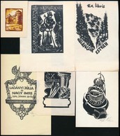 7 Db Különféle Technikájú Jelzett Magyar Ex Libris / 7 Hungarianex Libris Bookplates. Different Technique - Altri & Non Classificati