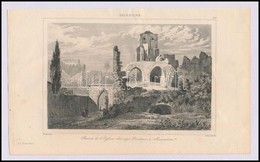 Cca 1845 Ruines De L'église Des Sept Douleurs A Jerusalem, Acélmetszet Salomon Munk 'Palestine. Description Géographique - Estampas & Grabados