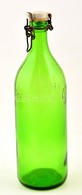Kristály Csatos üveg, Kopásnyomokkal, M: 30 Cm - Vidrio & Cristal