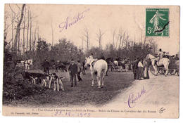 6361 - Une Chasse à Courre Dans La Forêt De Dreux - Relais De Chiens Au Carrefour Des Dix Routes - Ch. Foucault éd. - - Chasse