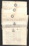 Cca 1820-1850 5 Db Szignettás Okmány - Sin Clasificación