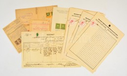 1897-1954 10 Db Anyakönyvi Kivonat Fordításokkal, Ellenörző Jegy, Tulajdoni Lap, Illetékbélyegekkel - Non Classés