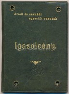 1905-1906 Aradi és Csanádi Egyesült Vasutak Fényképes Igazolványa Mérnök Részére, Bőr Kötésben, Jó állapotban - Non Classés