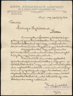 1909 Bártfai Játékkészítő Szövetkezet (Felvidék) Kézzel írt Levele Egy Kassai Cégnek Gyártmányai Eladásának Képviseletér - Non Classés