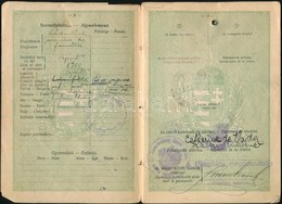 1924-1930 Magyar Királyság Fényképes útlevele Kátai Andorné Bajmoki Vadja Katalin, Bajmoki Vajda Imre Pesti Zsidó Szárma - Ohne Zuordnung