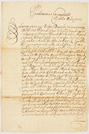 1707. Bélabánya Városához Kassán írt Levél II. Rákóczi Ferenc Aláírásával és Pecsétjével. Az Ország állapotáról és Az Eg - Non Classés