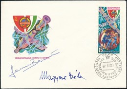 1983 Interkozmosz FDC Rajta Farkas Bertalan és Magyari Béla űrhajósok Aláírásával - Sonstige & Ohne Zuordnung