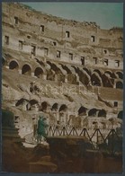 1932 Kerny István (1879-1963): Róma, Colosseum, Vegyileg Színezett, Pecséttel Jelzett Vintage Fotóművészeti Alkotás, 231 - Otros & Sin Clasificación