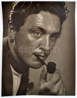 Cca 1940 Gisser Gyula (1901-1986) Debreceni Fotóművész Hagyatékából, Feliratozott, Vintage Fotóművészeti Alkotás (Pipás  - Sonstige & Ohne Zuordnung