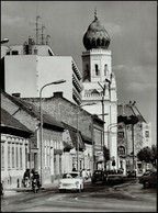 Cca 1970 Vincze János (1922-1998): Kecskemét, Móricz Zsigmond Utca. II. (ma Rákóczi út) Háttérben A Zsinagógával és A Ci - Sonstige & Ohne Zuordnung