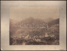 1895 Boszniai (Gorazda) Tájfotók, 7 Db Kartonra Kasírozott Fotó, 19×24 Cm / Bosnia, Gorazda, 7 Vintage Photo - Sonstige & Ohne Zuordnung