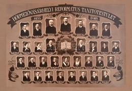 1935 Hódmezővásárhelyi Református Tanítóegyesület Az 1935. évben, Tablófotó Kartonon, Fábián I. Fényképész Műterméből, 2 - Otros & Sin Clasificación