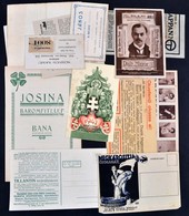 Cca 1900-1940 Vegyes Reklám Nyomtatvány Tétel. Benne: 18. M.Kir. Osztálysorsjáték- , Gaedicke Bankház Levelezőlap/sorsjá - Werbung