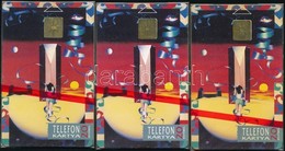 1992 K. Némethy - Vető Absztrakt Festmények. Használatlan, Sorszámozott Telefonkártya, Bontatlan Csomagolásban. 3 Db - Sin Clasificación