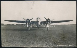 Cca 1938 Breguet Br.690 Típusú Harci Repülőgép, Körbevágott Fotólap, 8×13,5 Cm / The Breguet 690 Ground-attack Aircraft, - Sonstige & Ohne Zuordnung