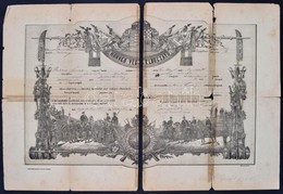 1885 Honvéd Végelbocsájtó Levél, Obsit, Szakadt állapotban - Otros & Sin Clasificación