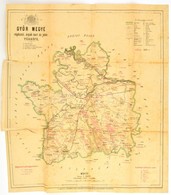 1873 Győr Megye Régészeti, árpád-kori és Jelen Térképe. M. Kir. Államnyomda. Szakadással: 45x52 Cm - Otros & Sin Clasificación