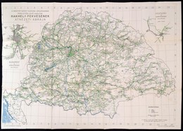 Cca 1910 A Magyar Szent Korona Országainak Területén Levő Vasutak Rakhelyfekvésének átnézeti ábrája, Vasúti Térkép, Rajt - Sonstige & Ohne Zuordnung