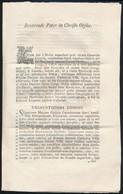 1761 Róma, F. Paulus A Colindres Latin Nyelvű Nyomtatott Egyházi Levele, Kézírásos Bejegyzéssel 3 P. - Ohne Zuordnung