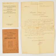 3 Vasút Témájú Nyomtatvány: A Vasuti Temetkezési Segély-egylet Szombathelyen Alapszabályai. Szombathely, 1897. Gabriel A - Ohne Zuordnung