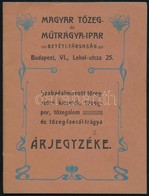 Magyar Tőzeg-és Műtrágya Ipar Betéti Társaság Budapest, VI. Képes árjegyzék. 32p. - Sin Clasificación