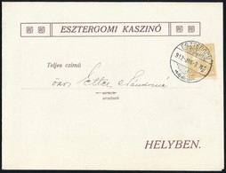 1912 Szecessziós Dekoratív Meghívó Az Esztergomi Kaszinó Estélyeire, Kihajtható, Készítette: Kner Nyomda - Sin Clasificación