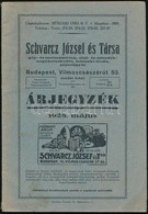 Cca 1920 Schvarcz József és Társa Gép Nagykereskedés Képes árjegyzék 70 P. - Sin Clasificación