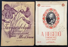 Cca 1940 Albert Ferenc Zeneszerző Két Művének Kottája Zsidek Bélának Dedikálva, - Ohne Zuordnung