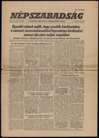 1956 Népszabadság. I. évf. 18. Sz., 1956. Nov. 27., Kis Hiánnyal, Plusz Egy Másik Szám Két Lapja. - Ohne Zuordnung