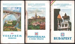 Budapest Székesfőváros Iskolai Kirándulóvonatai 3 Kötete (10, 22.,12.): 
1935 Budapest. Schulausflugszüge. Der Haupt- Un - Sin Clasificación